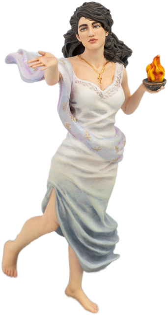 Статуэтка Ахтамар с платком (ручная роспись)