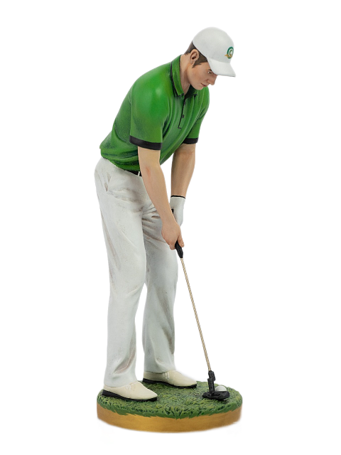 Статуэтка Гольфист (ручная роспись)
