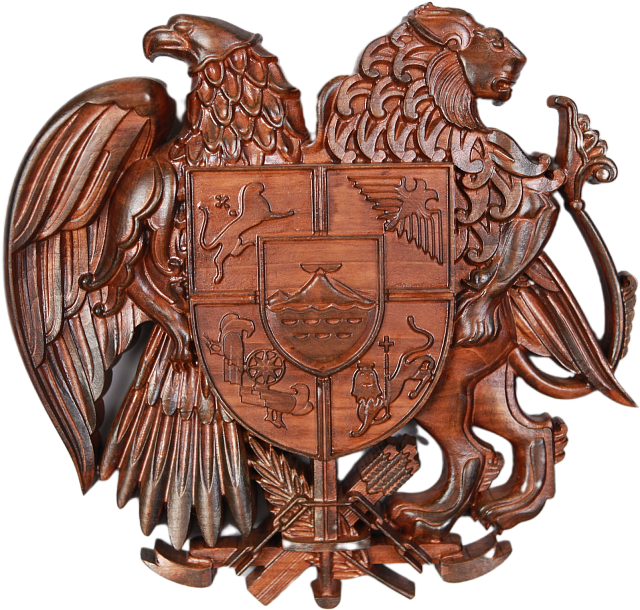 Герб Армении (ценные породы дерева)