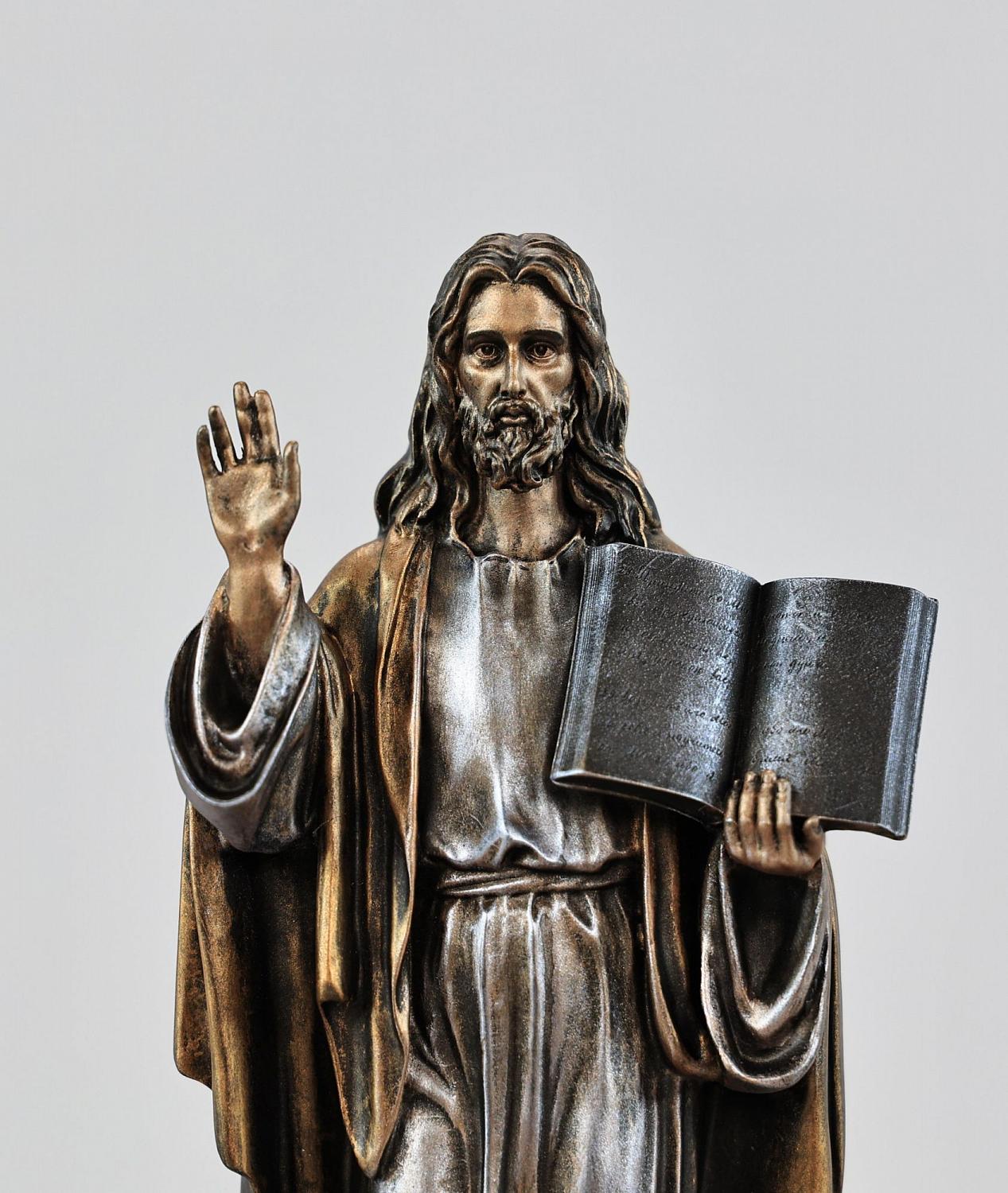 Статуэтка Иисус с Ветхим Заветом (цвет Вернисаж)