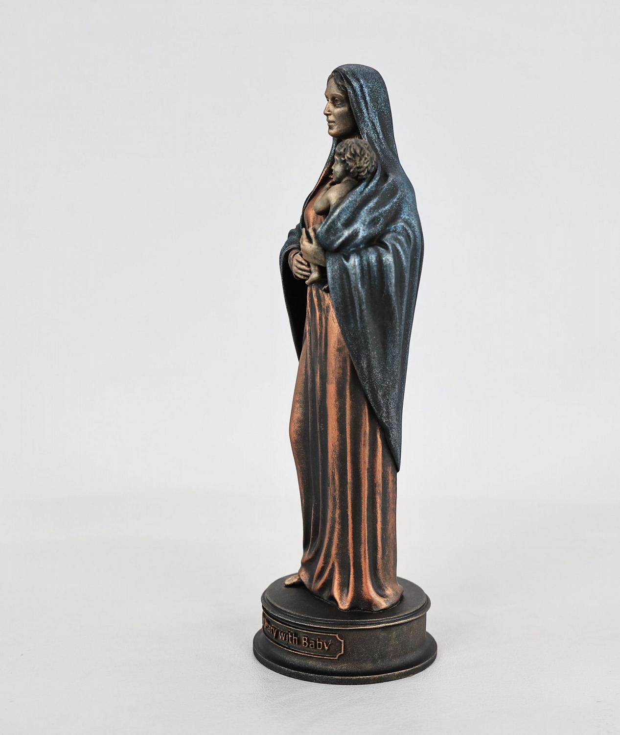 Статуэтка Дева Мария с ребенком (цвет Вернисаж) 