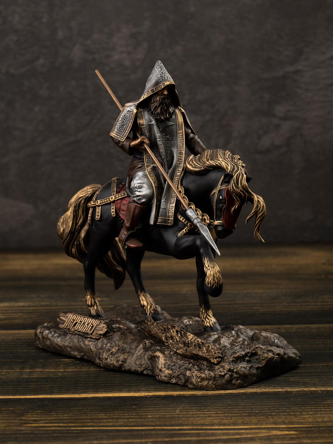 Статуэтка Пересвет на коне (цвет Вернисаж)