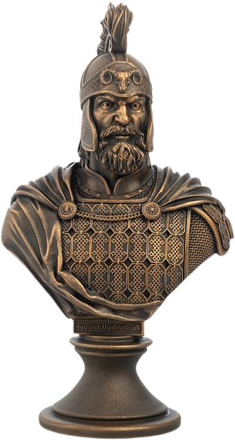 Бюст Вардан Мамиконян (состаренная бронза)