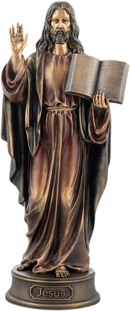 Статуэтка Иисус с заветом (холодная бронза)