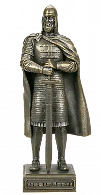 Статуэтка Князь Александр Невский, бронза