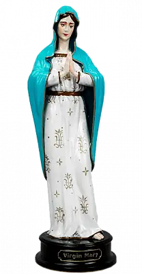 Статуэтка Святая Дева Мария в голубом (ручная роспись)