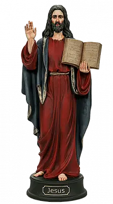 Статуэтка Иисус с заветом (ручная роспись)