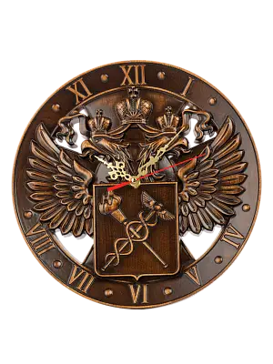 Часы герб ФТС (Федеральная таможенная служба)