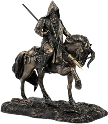 Статуэтка Святой Пересвет на коне , бронза