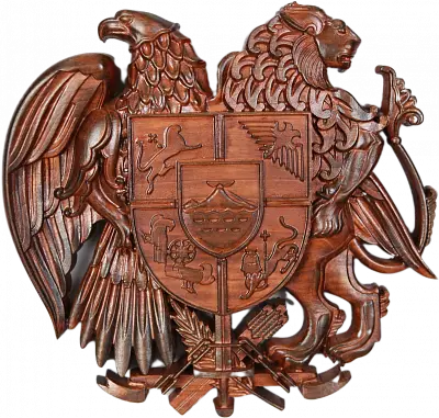 Герб Армении (ценные породы дерева)