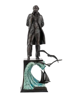Статуэтка Айвазовский на волне, бронза