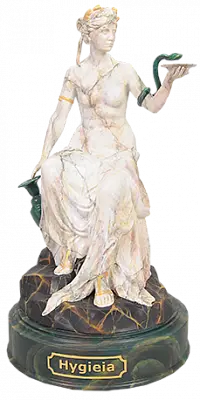 Статуэтка Гигиея (Гигея) - Богиня здоровья и чистоты (ручная роспись)
